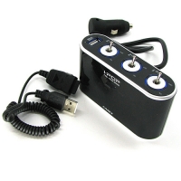카렉스 아이팝 스위치 USB&amp;3구소켓 -단가인상-