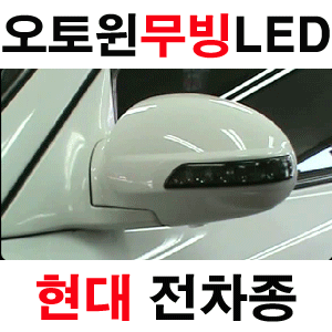 오토윈 스모그 무빙타입 LED 미러 현대 전차종